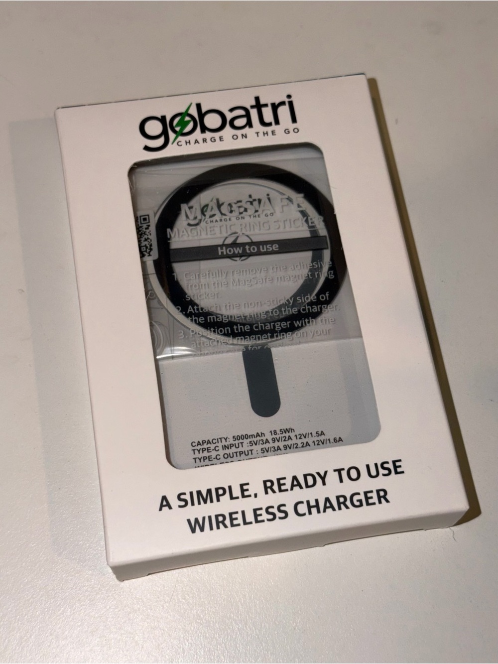 NWT Black Magnetic Wireless Charger